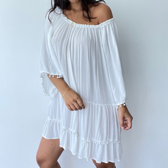 Be Boho flowy boho tiered tunic dress L - Picture 5 of 9